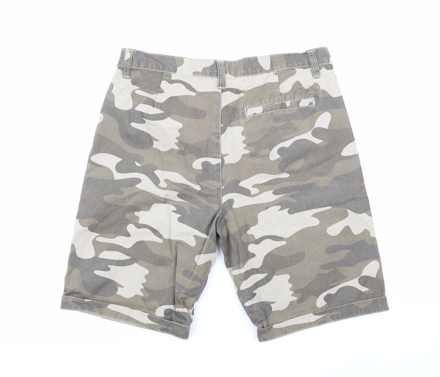 Cedarwood State Mens Green Camouflage  Chino Shorts Size 32