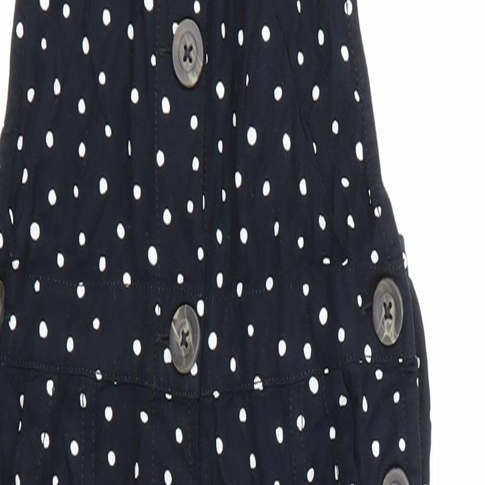 NEXT Girls Black Polka Dot  Jumpsuit One-Piece Size 7 Years