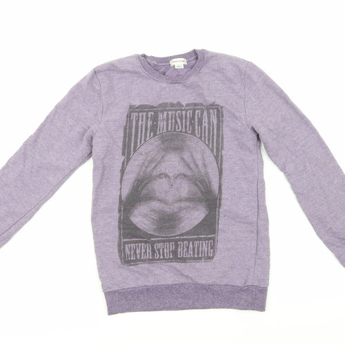River Island Boys Purple   Pullover Sweatshirt Size 7-8 Years