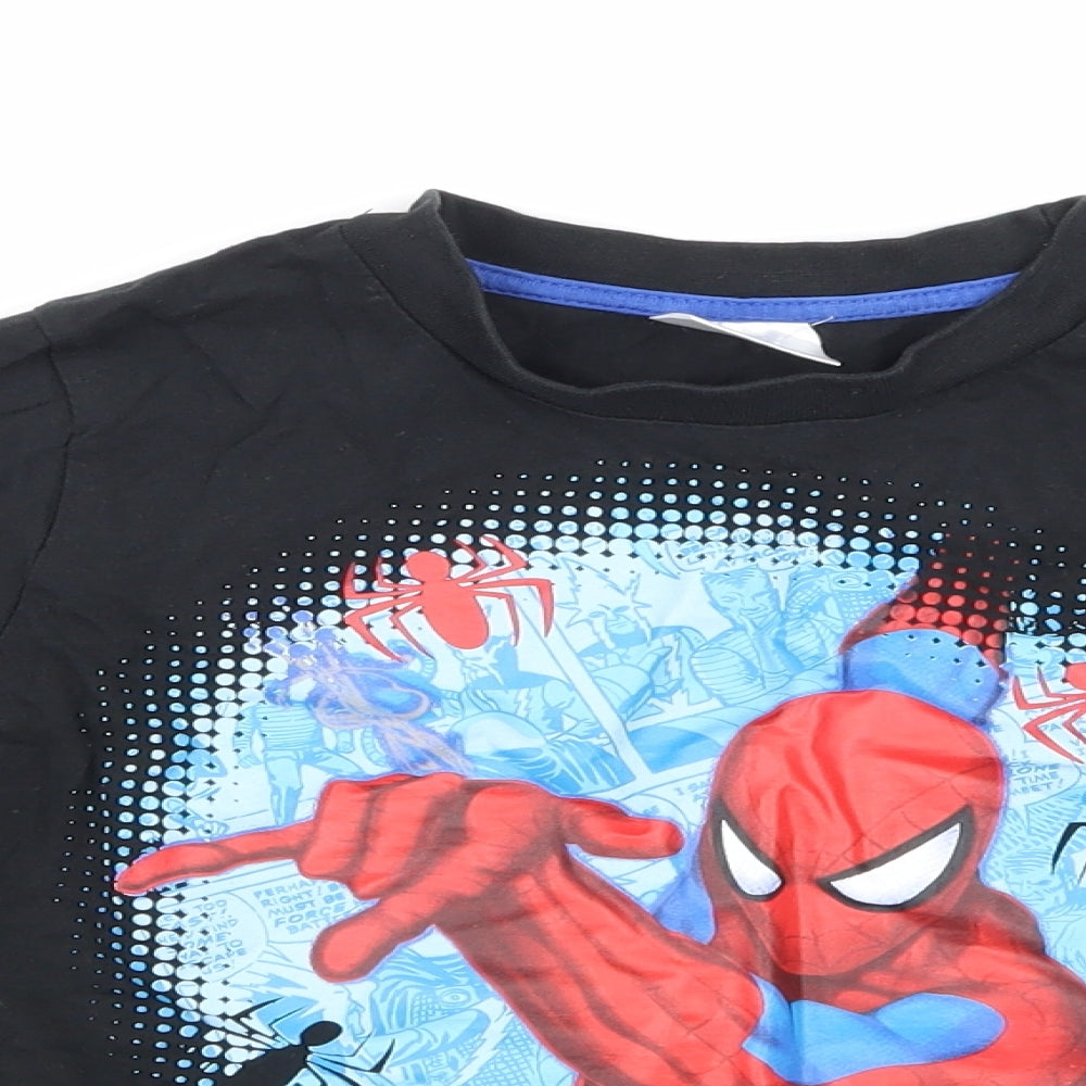 Primark Boys Black   Basic T-Shirt Size 6-7 Years