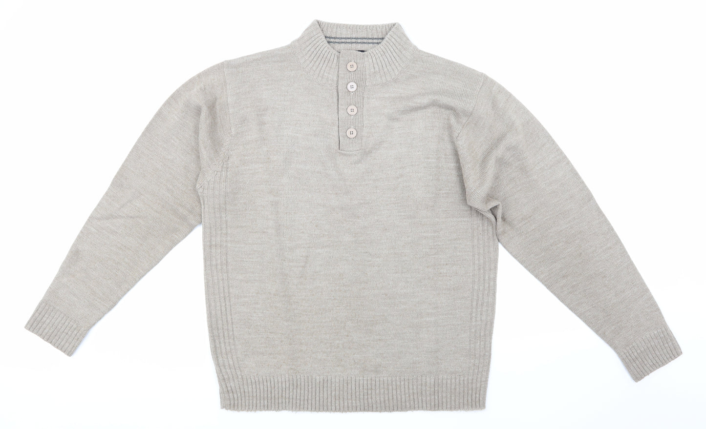 Southbay Mens Brown  Knit Pullover Jumper Size M