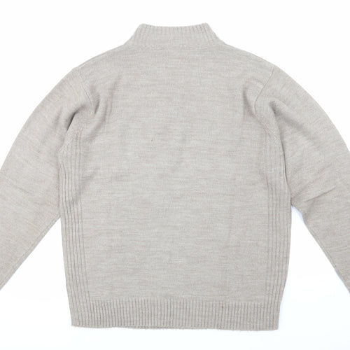 Southbay Mens Brown  Knit Pullover Jumper Size M