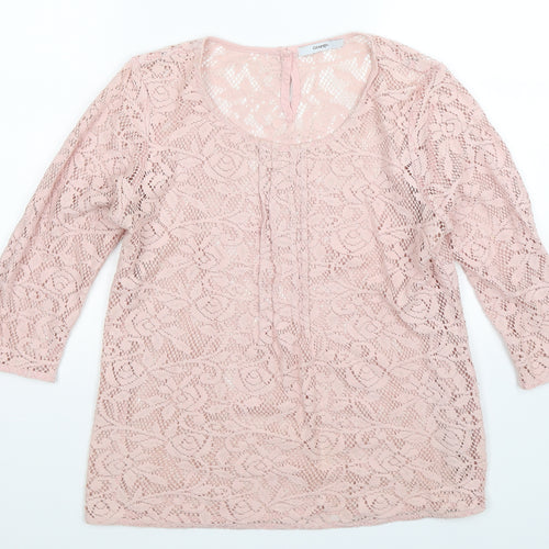 George Womens Pink  Knit Pullover Jumper Size 12