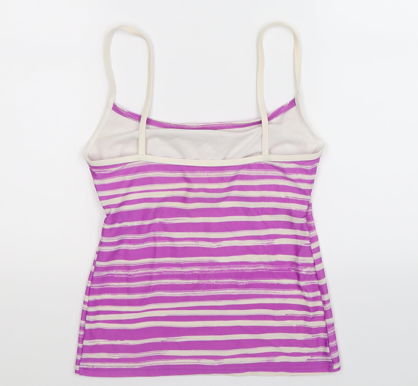 Marks and Spencer Womens Purple Striped  Basic Tank Size 12