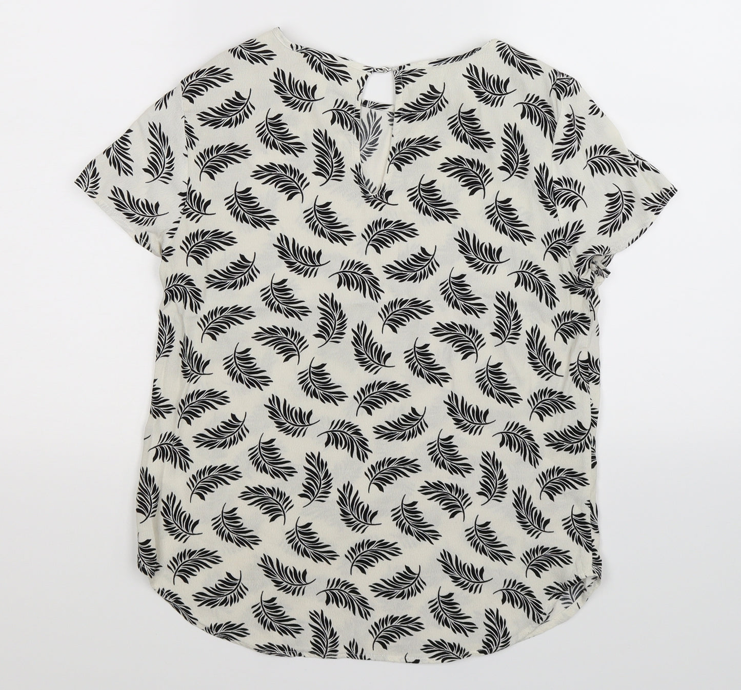 H&M Womens White   Basic T-Shirt Size 6