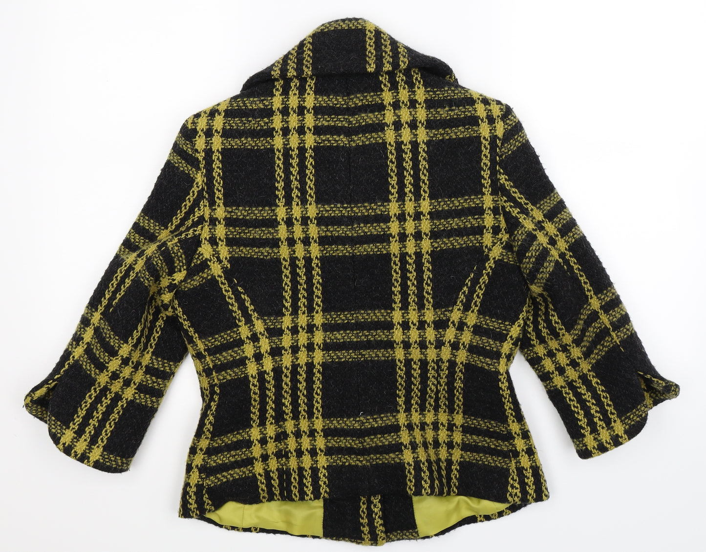 Paul Costelloe Womens Black Check  Jacket Blazer Size 10