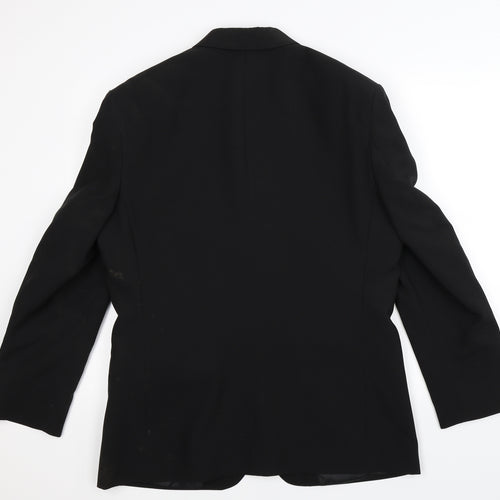George Mens Black   Jacket Suit Jacket Size 38