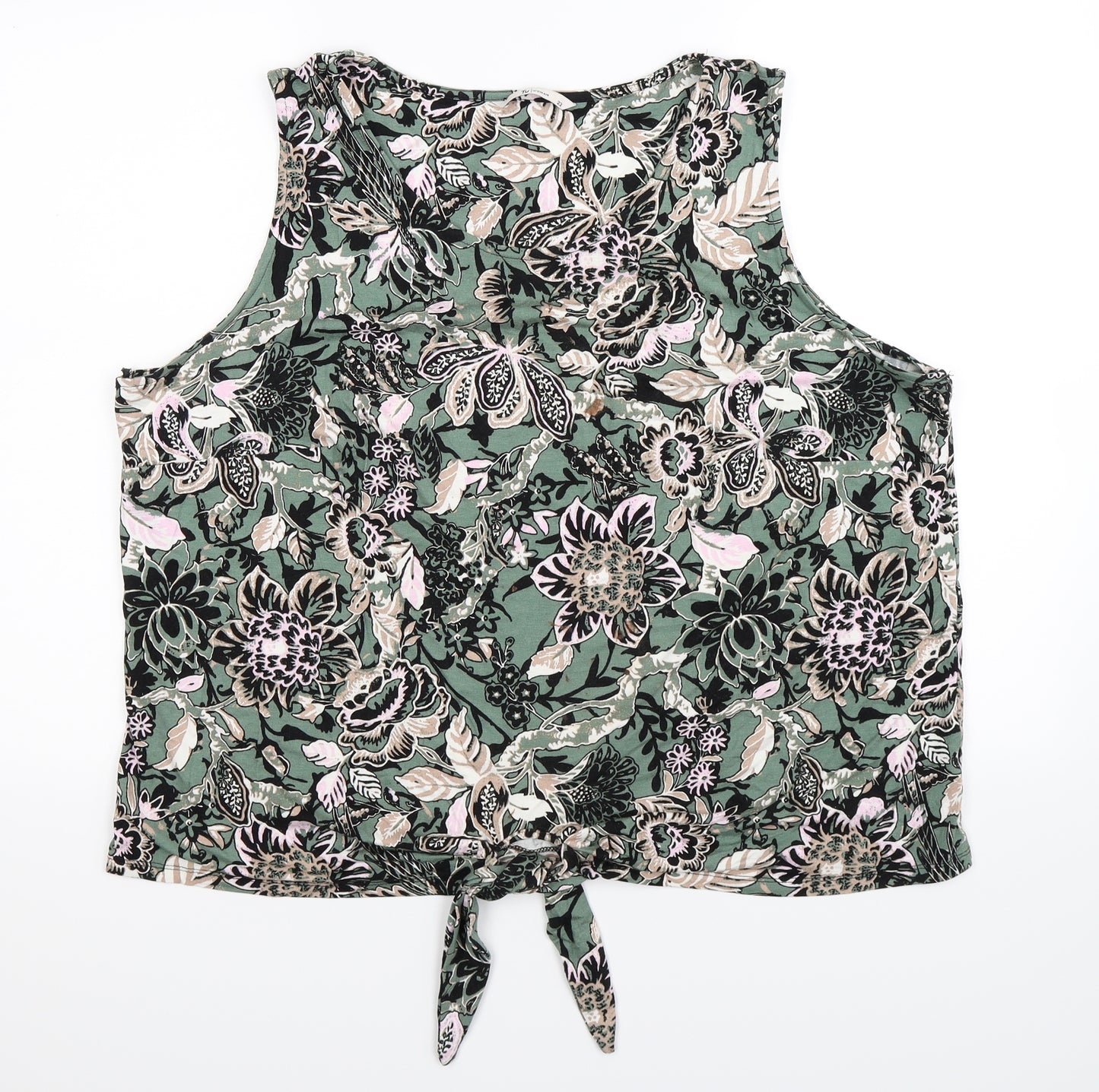 TU Womens Multicoloured Floral  Basic Tank Size 22