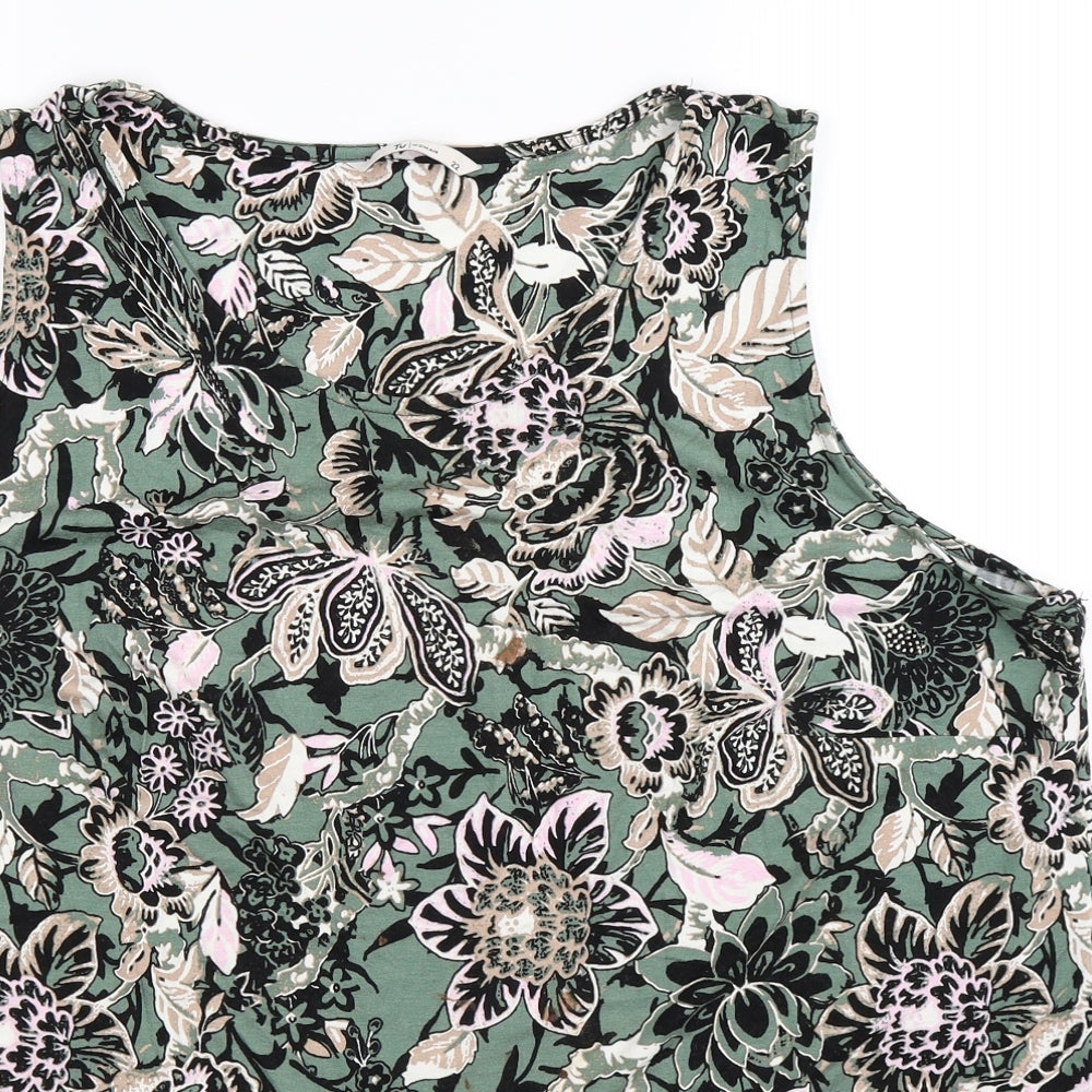 TU Womens Multicoloured Floral  Basic Tank Size 22