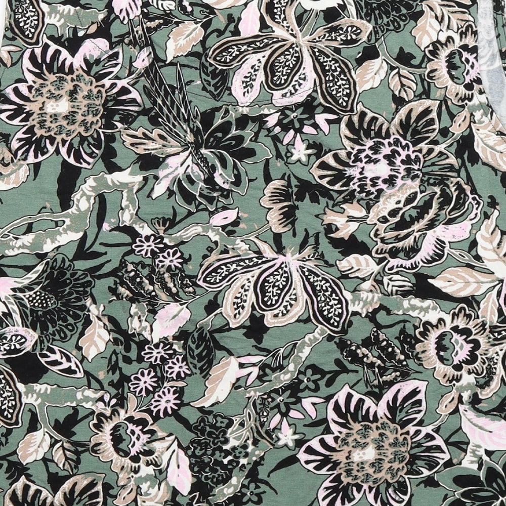 TU Womens Multicoloured Floral  Basic Tank Size 22