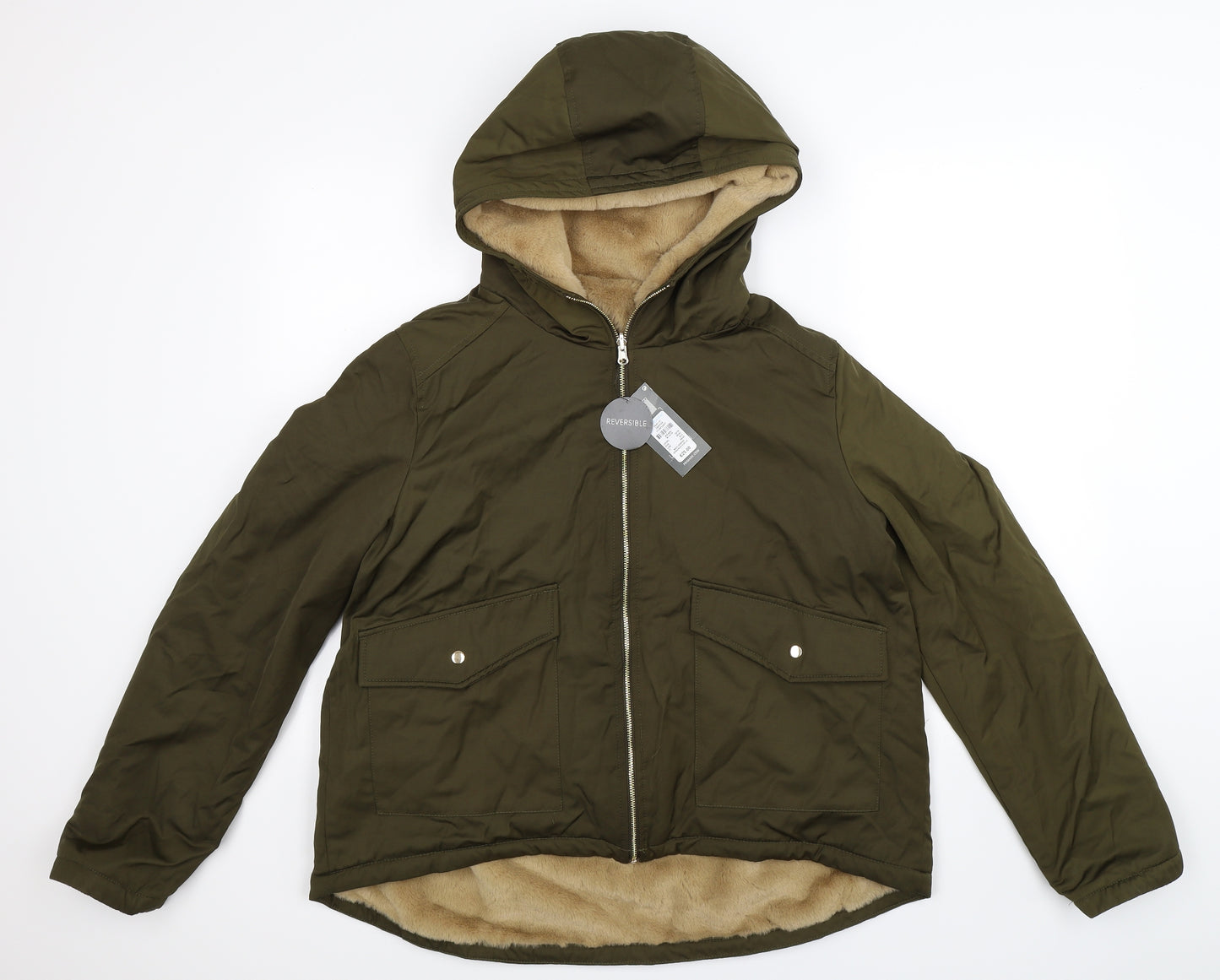 Primark Womens Green   Jacket Coat Size 14