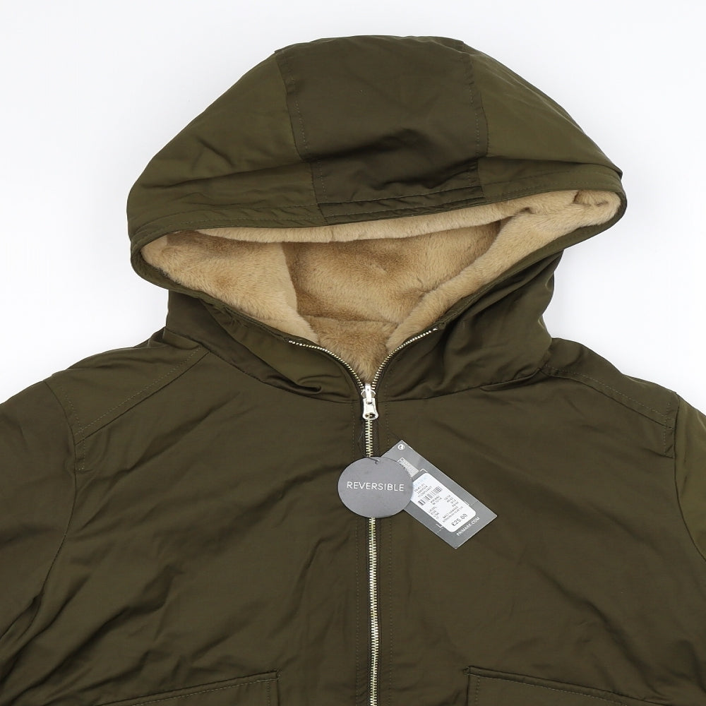 Primark Womens Green   Jacket Coat Size 14