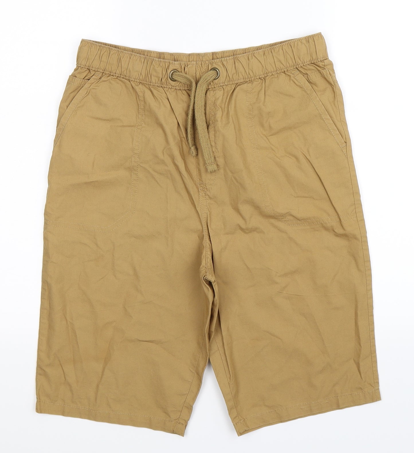 Marks and Spencer Boys Beige   Chino Shorts Size 12-13 Years