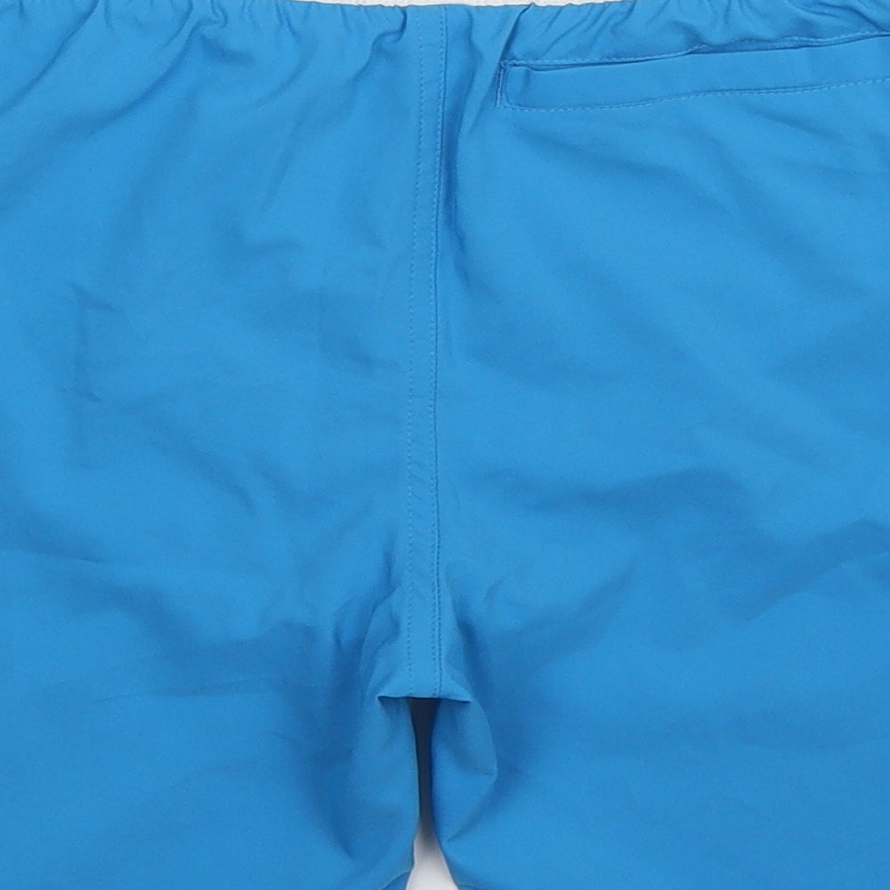 adidas Boys Blue Striped  Bermuda Shorts Size 11-12 Years