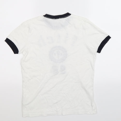 abercrombie kids Boys White   Basic T-Shirt Size L