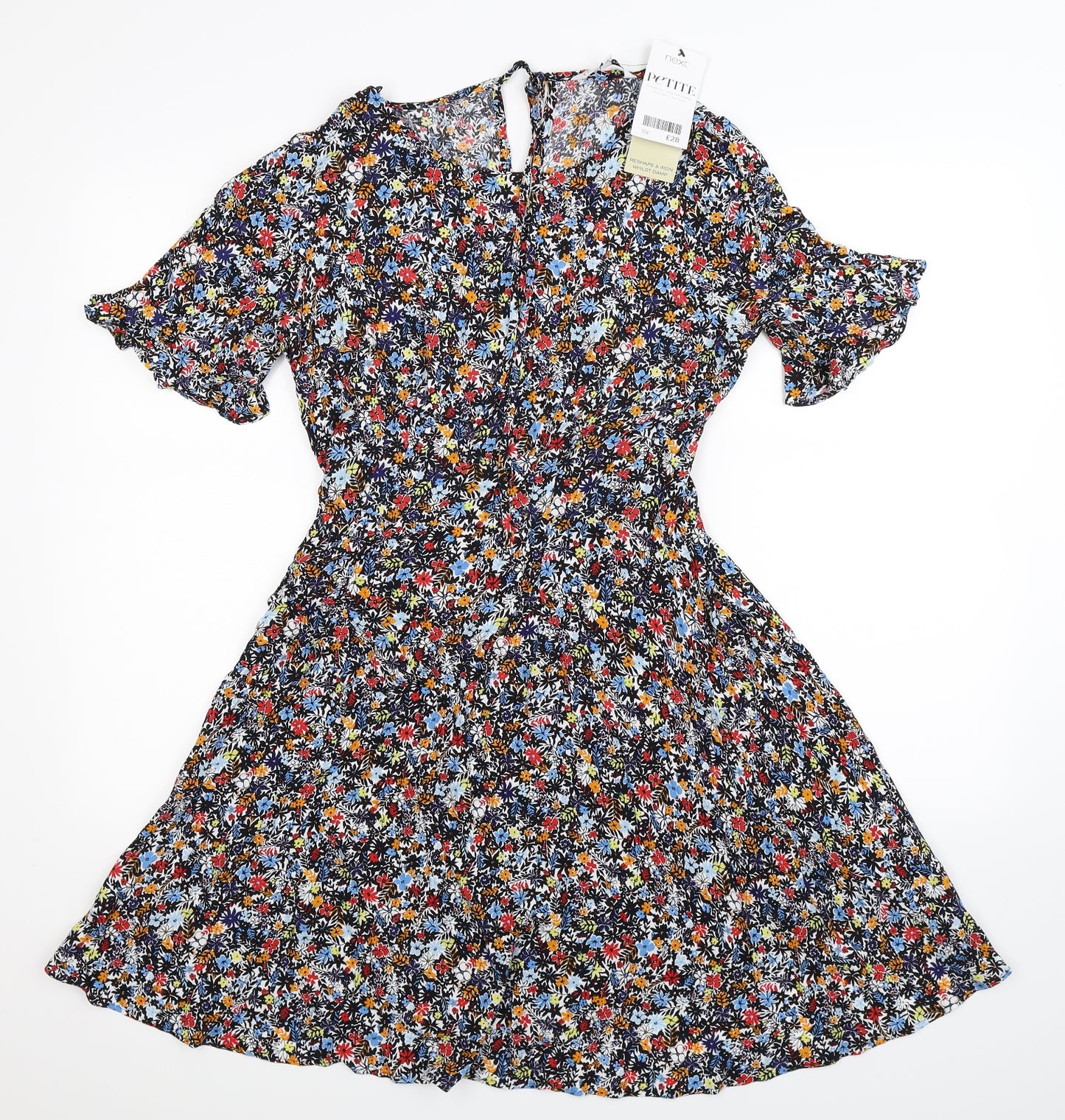 NEXT Womens Multicoloured Floral  Fit & Flare  Size 10