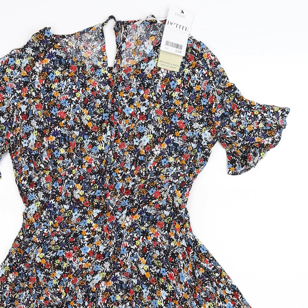 NEXT Womens Multicoloured Floral  Fit & Flare  Size 10