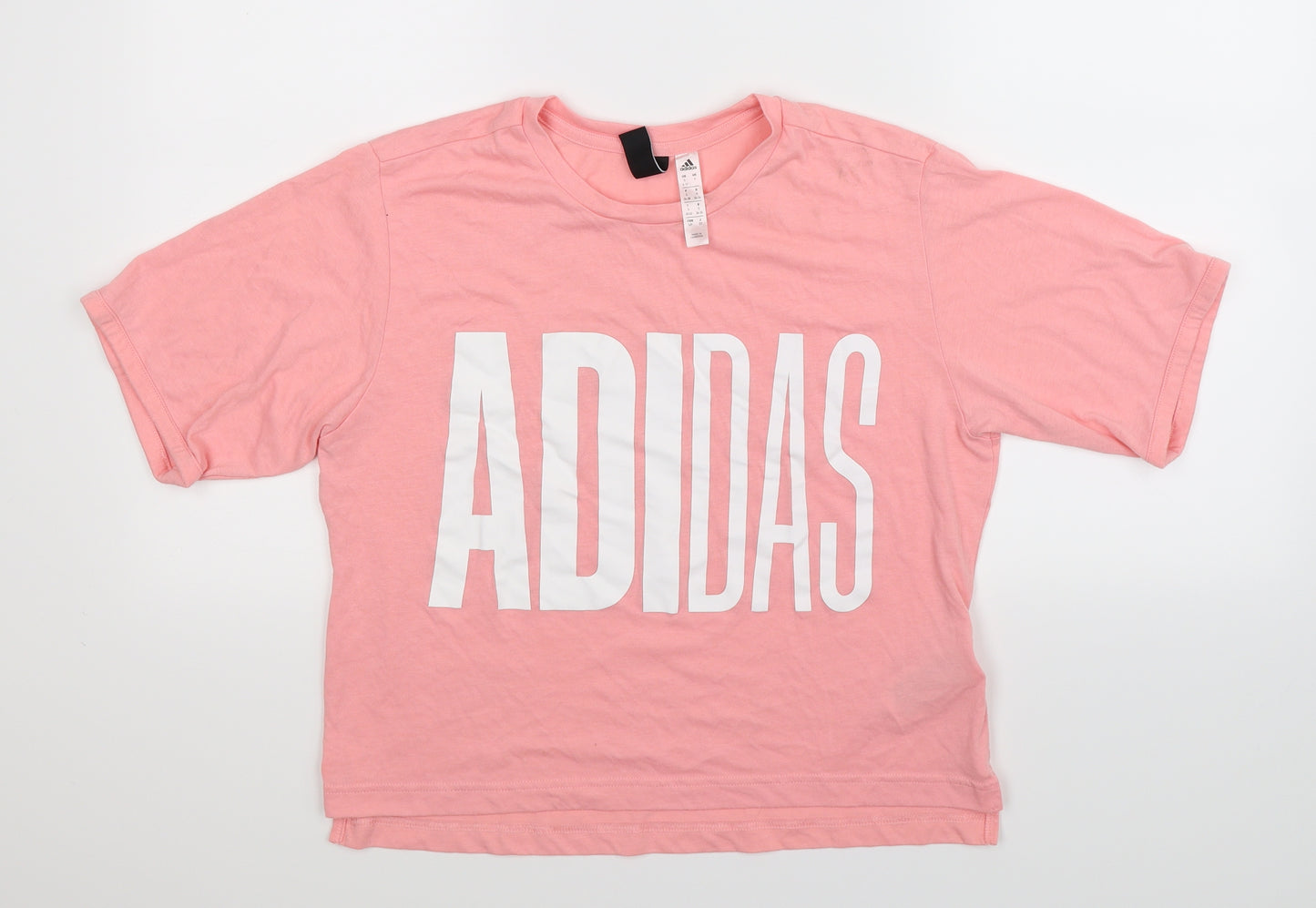 adidas Womens Pink   Basic T-Shirt Size 10