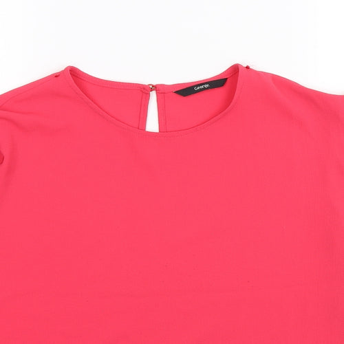 George Girls Pink   Basic Tank Size 13-14 Years