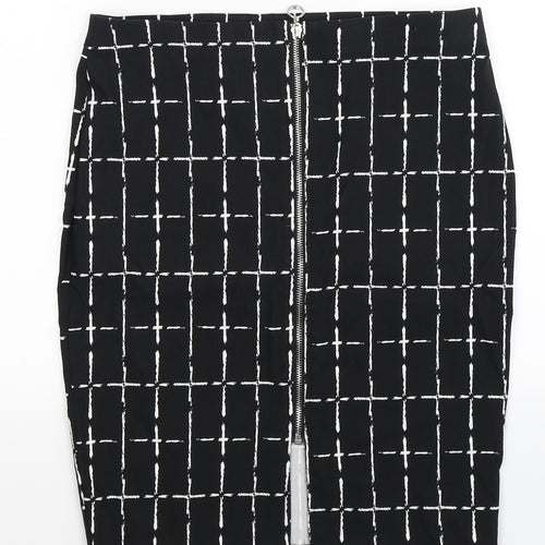 Atmosphere Womens Black Check  Straight & Pencil Skirt Size 32 in
