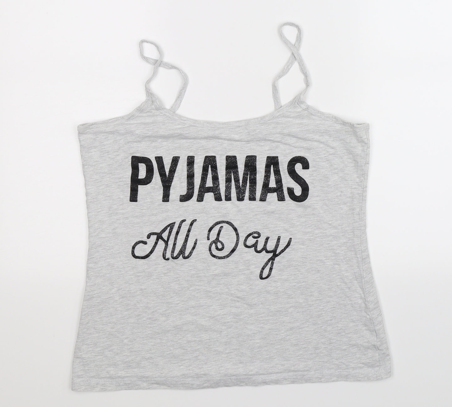 Love To Lounge Womens Grey Solid  Top Pyjama Top Size XL