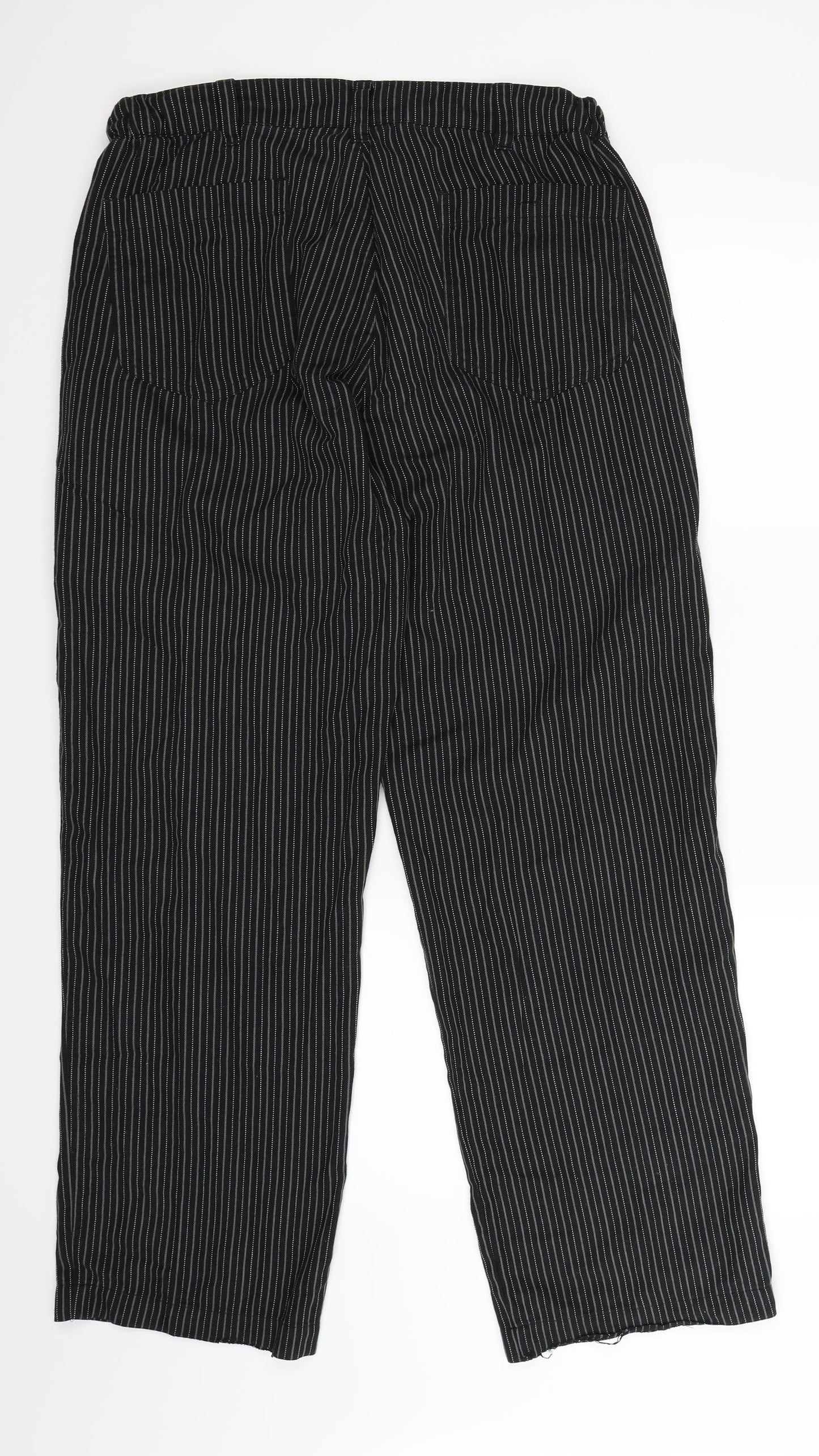 Chef Works Mens Black Striped  Trousers  Size 34 L33 in