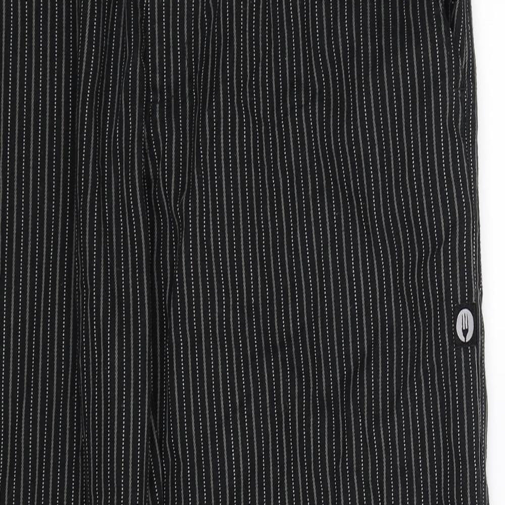 Chef Works Mens Black Striped  Trousers  Size 34 L33 in