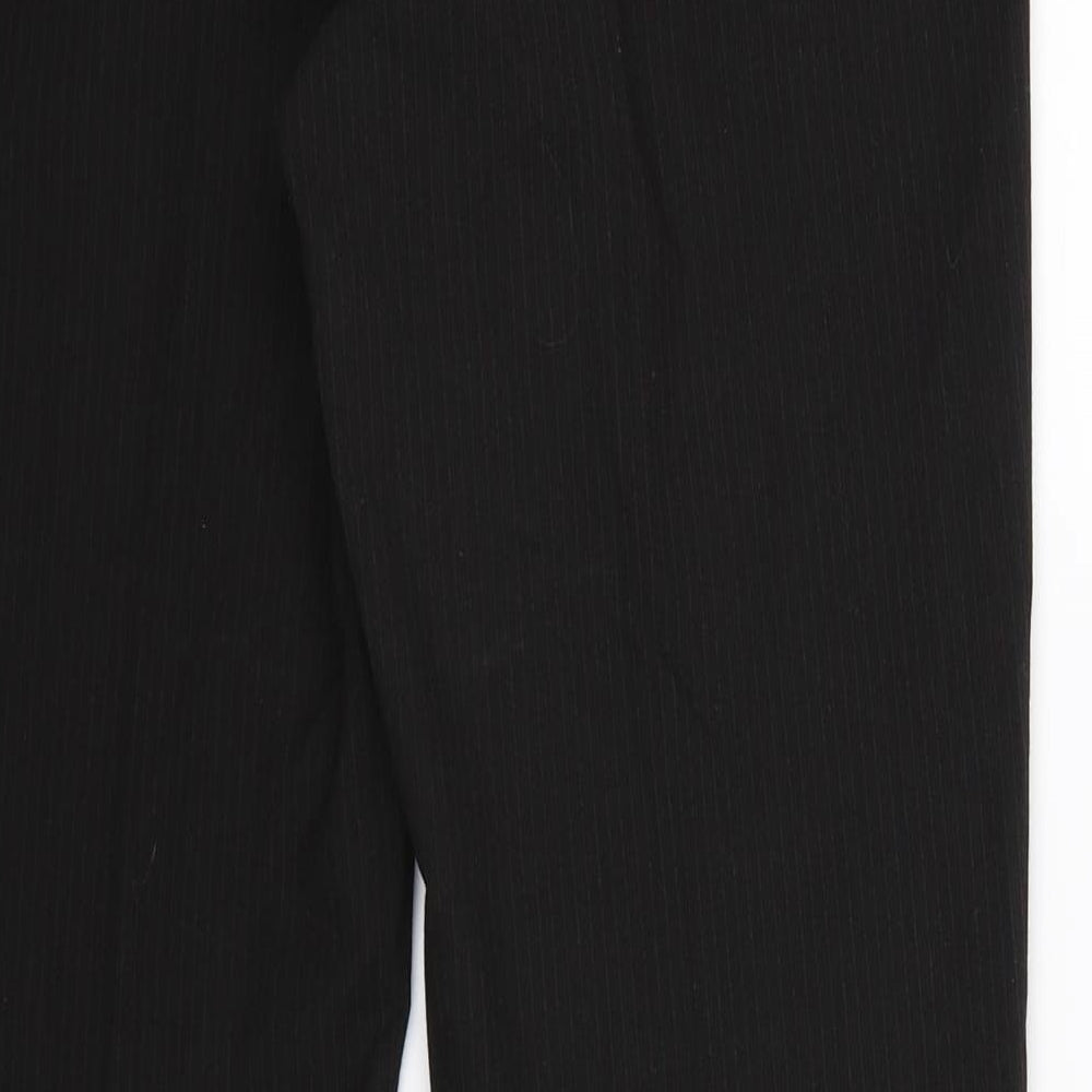 Savile Row Mens Black Striped  Dress Pants Trousers Size 34 L32 in