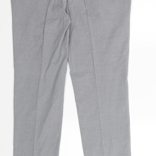 Albion Mens Grey   Dress Pants Trousers Size 34 L31 in