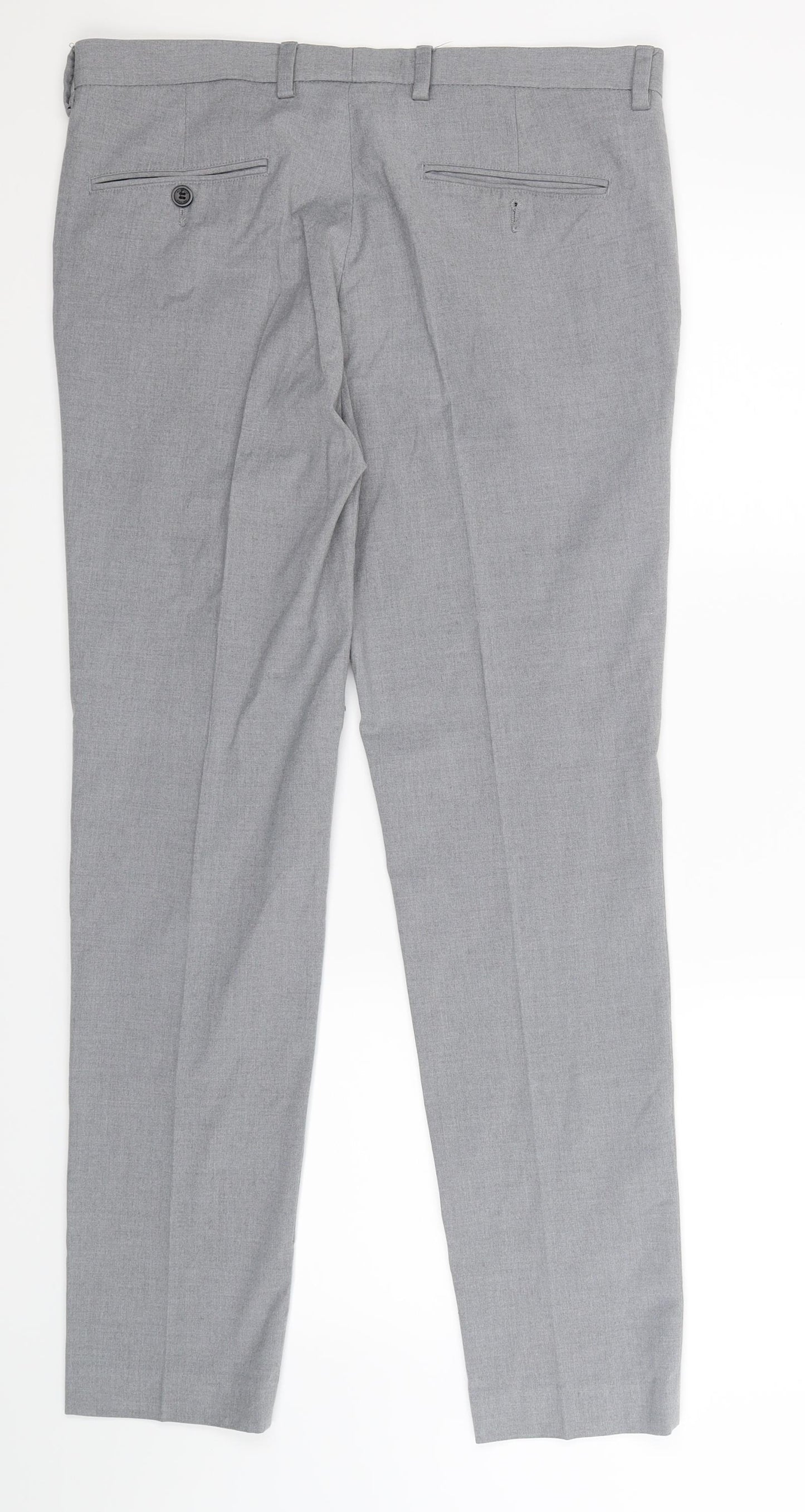 Albion Mens Grey   Dress Pants Trousers Size 34 L31 in
