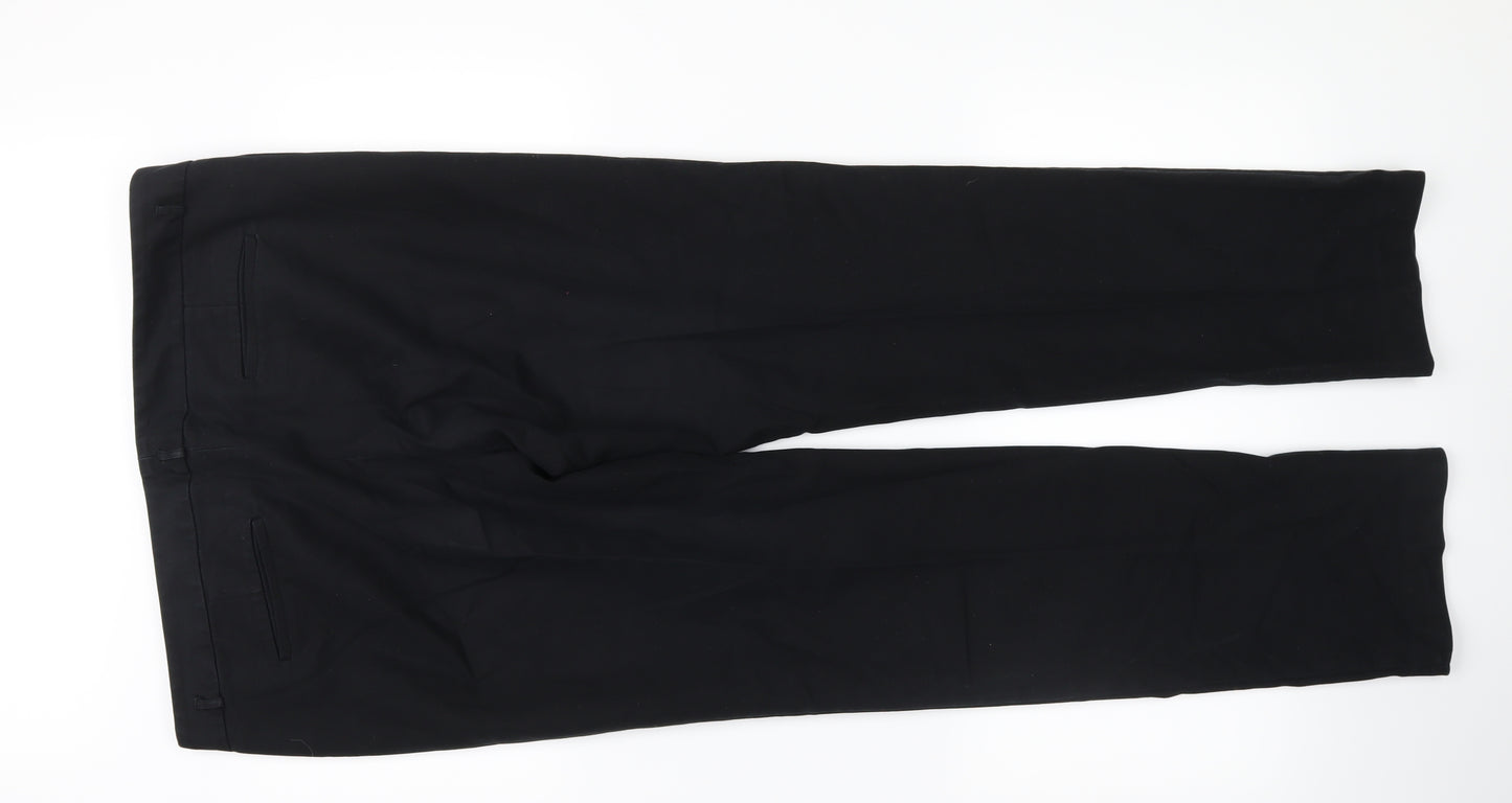 Calvin Klein Womens Black   Chino Trousers Size 14 L30 in