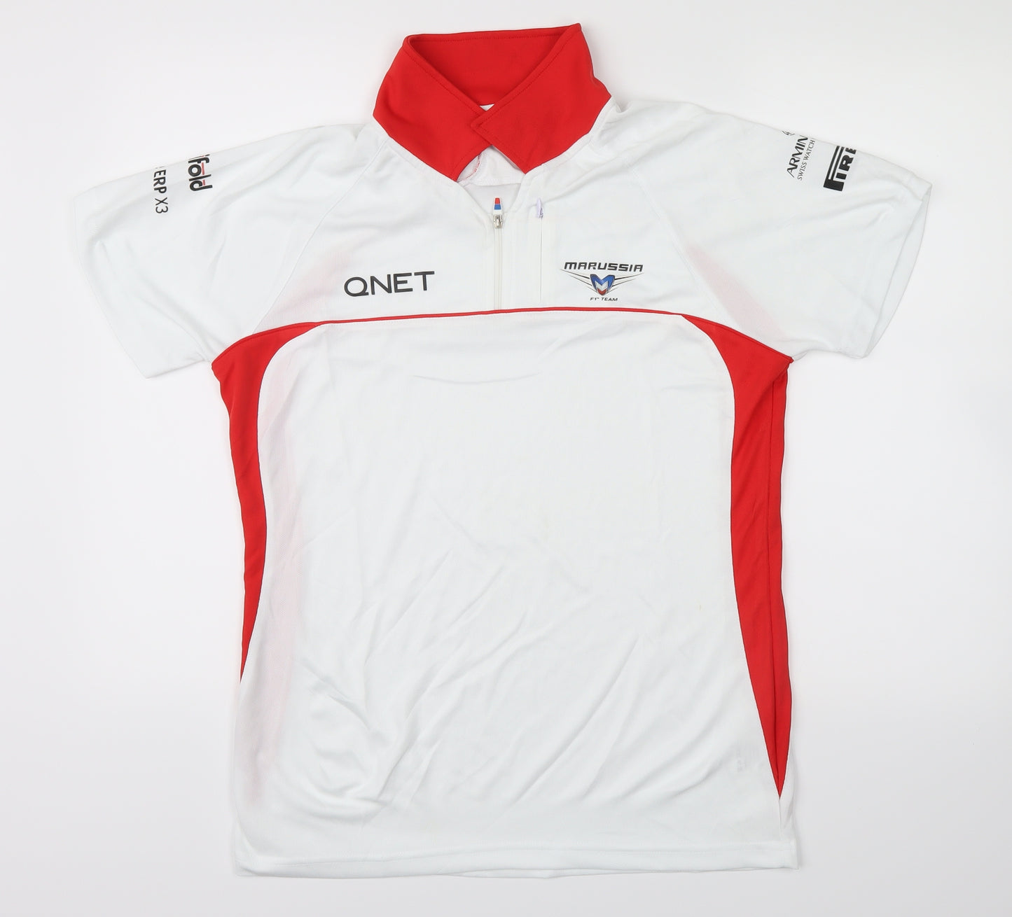QNET Mens White   Basic T-Shirt Size S