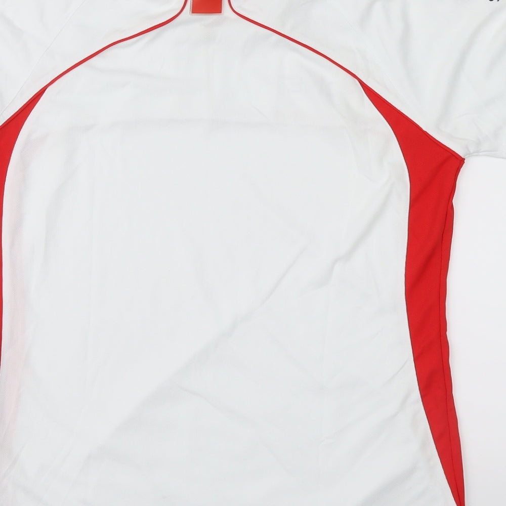 QNET Mens White   Basic T-Shirt Size S