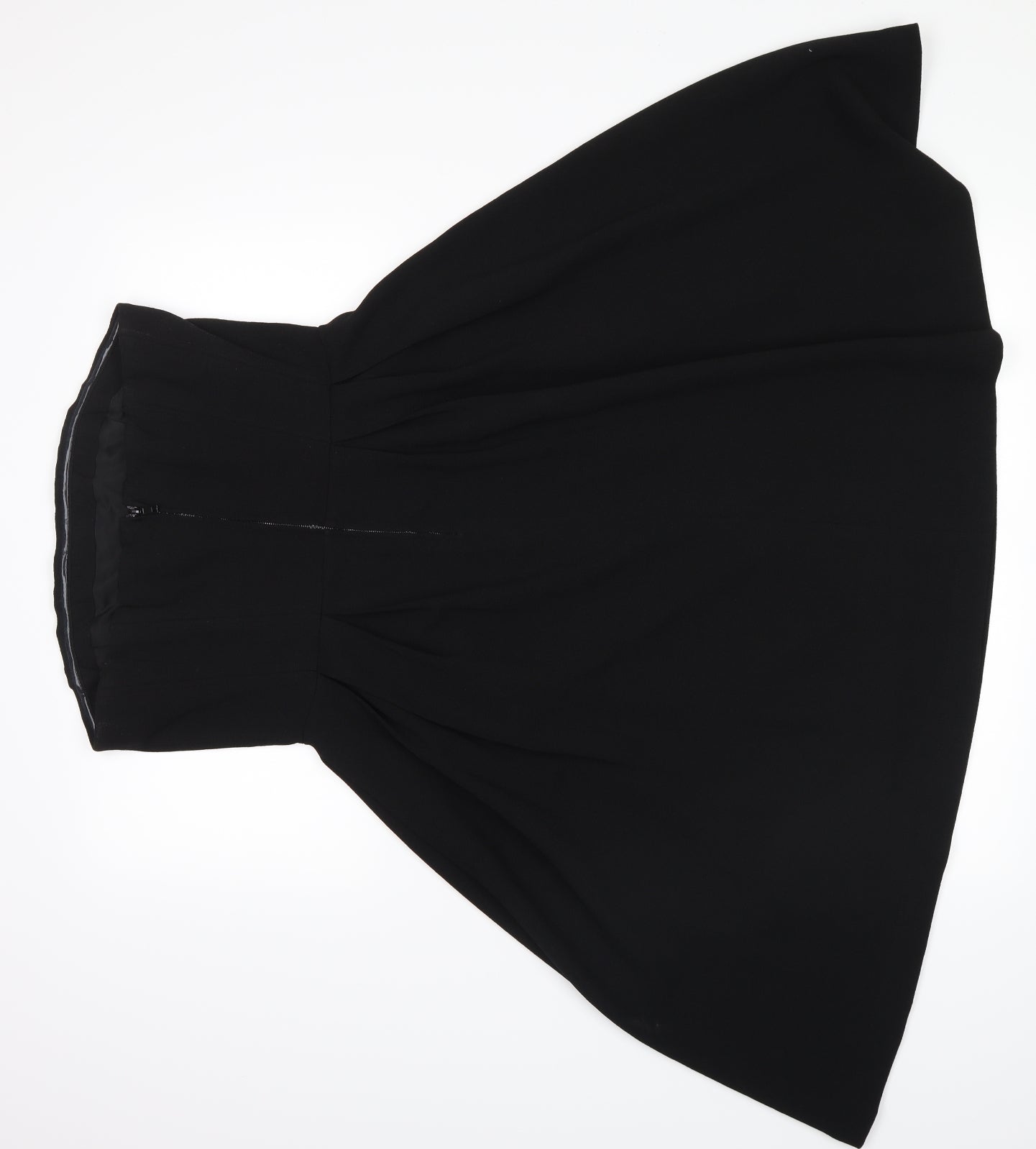 H&M Womens Black   Skater Dress  Size 14