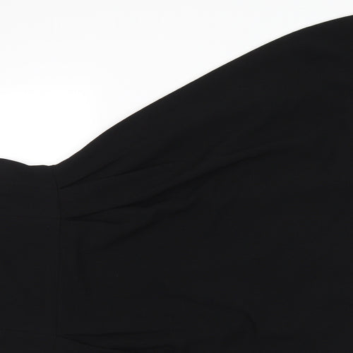 H&M Womens Black   Skater Dress  Size 14
