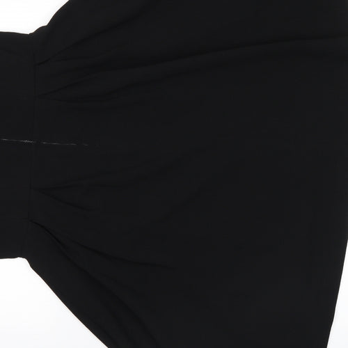 H&M Womens Black   Skater Dress  Size 14