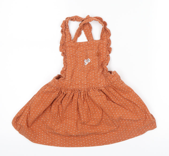 Cadet rousselle Orange Polka Dot Mini Skirt Size 3-6 Months - squirrel