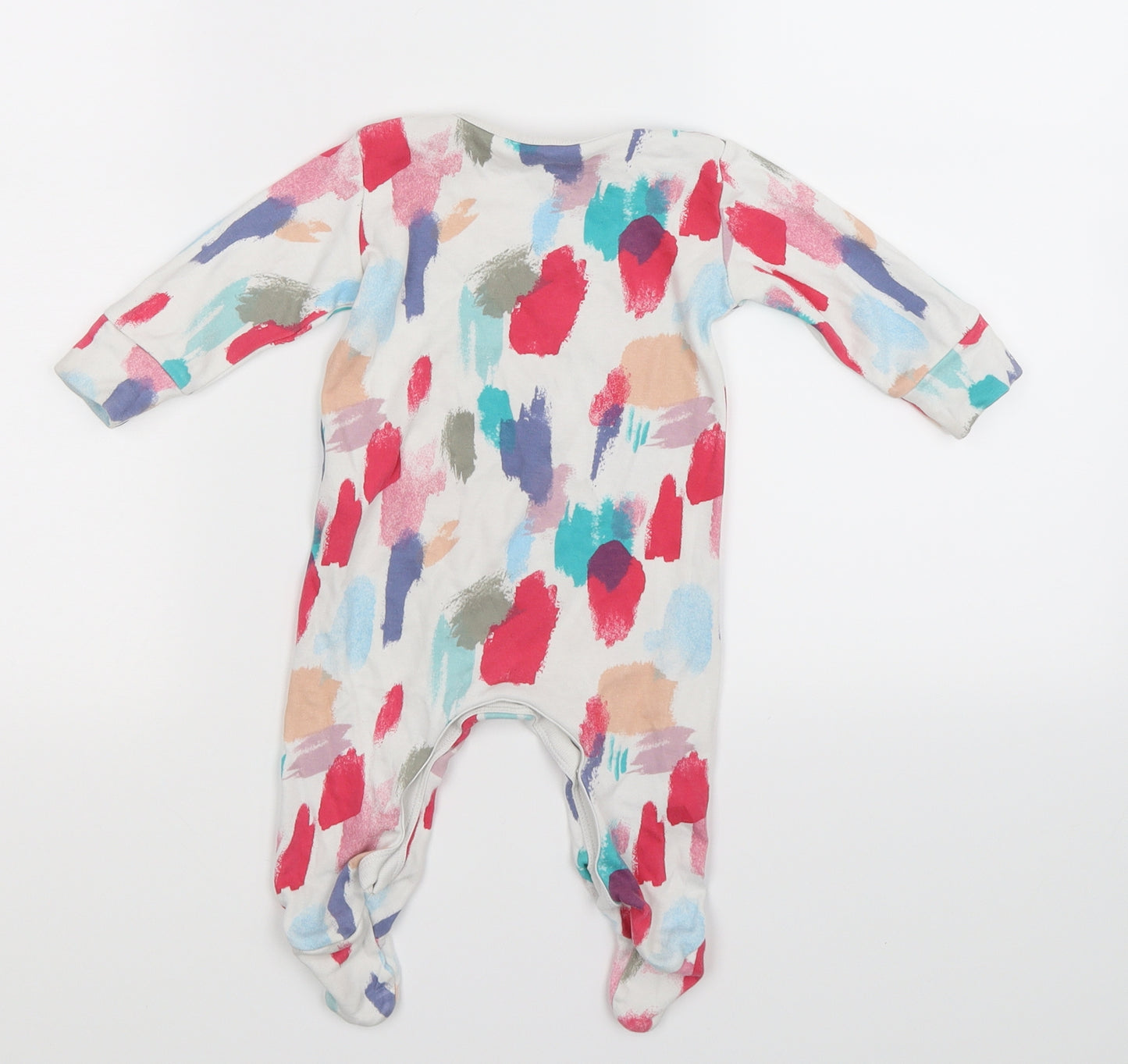 NEXT Girls Pink Geometric  Babygrow One-Piece Size 3-6 Months  - little sister