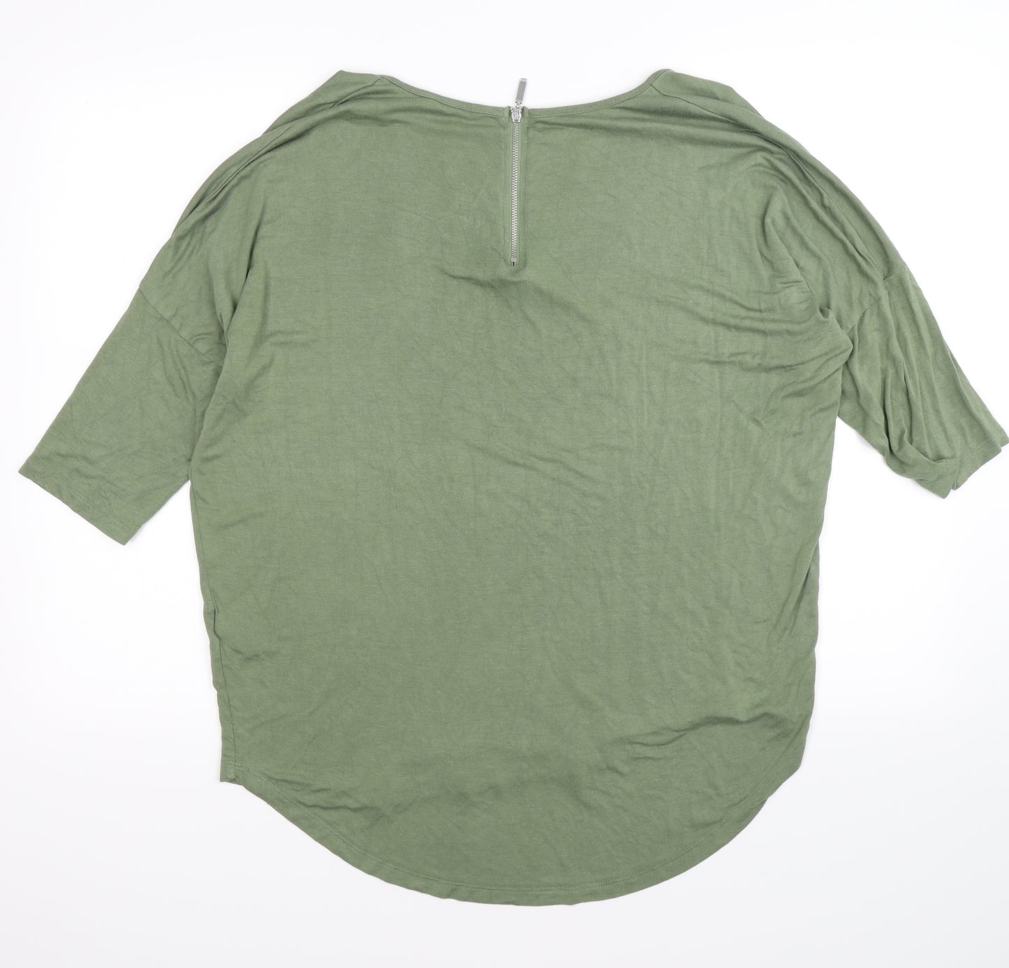 Peacocks Womens Green   Tunic T-Shirt Size 14