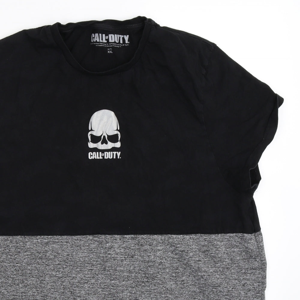 Call of Duty Boys Black   Basic T-Shirt Size 2XL  - call of duty COD