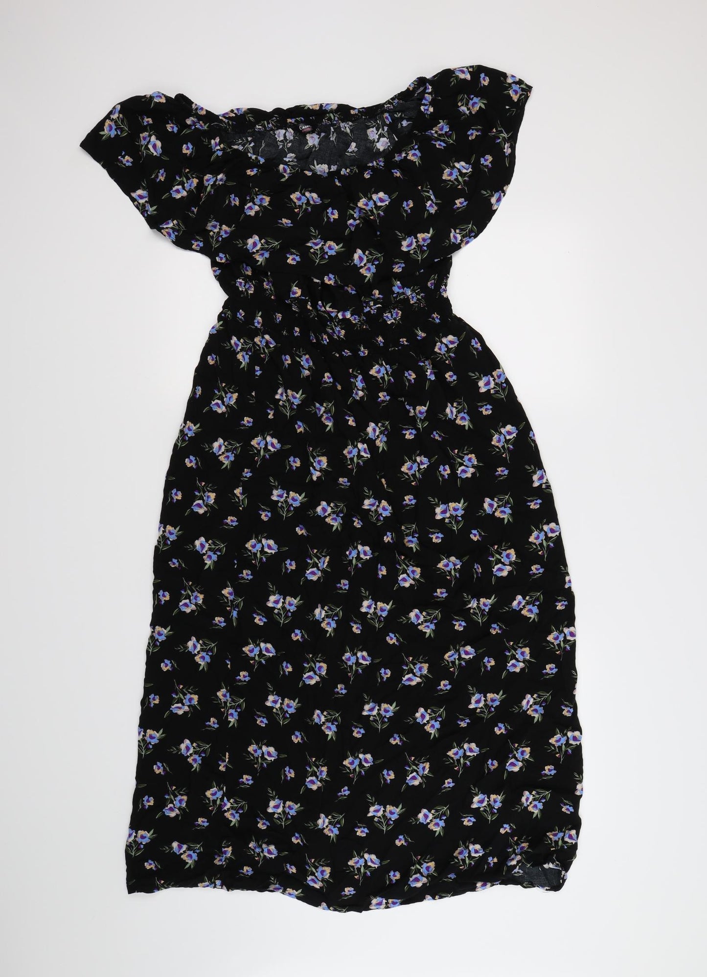 casual twenty4 Womens Black Floral  Maxi  Size 18