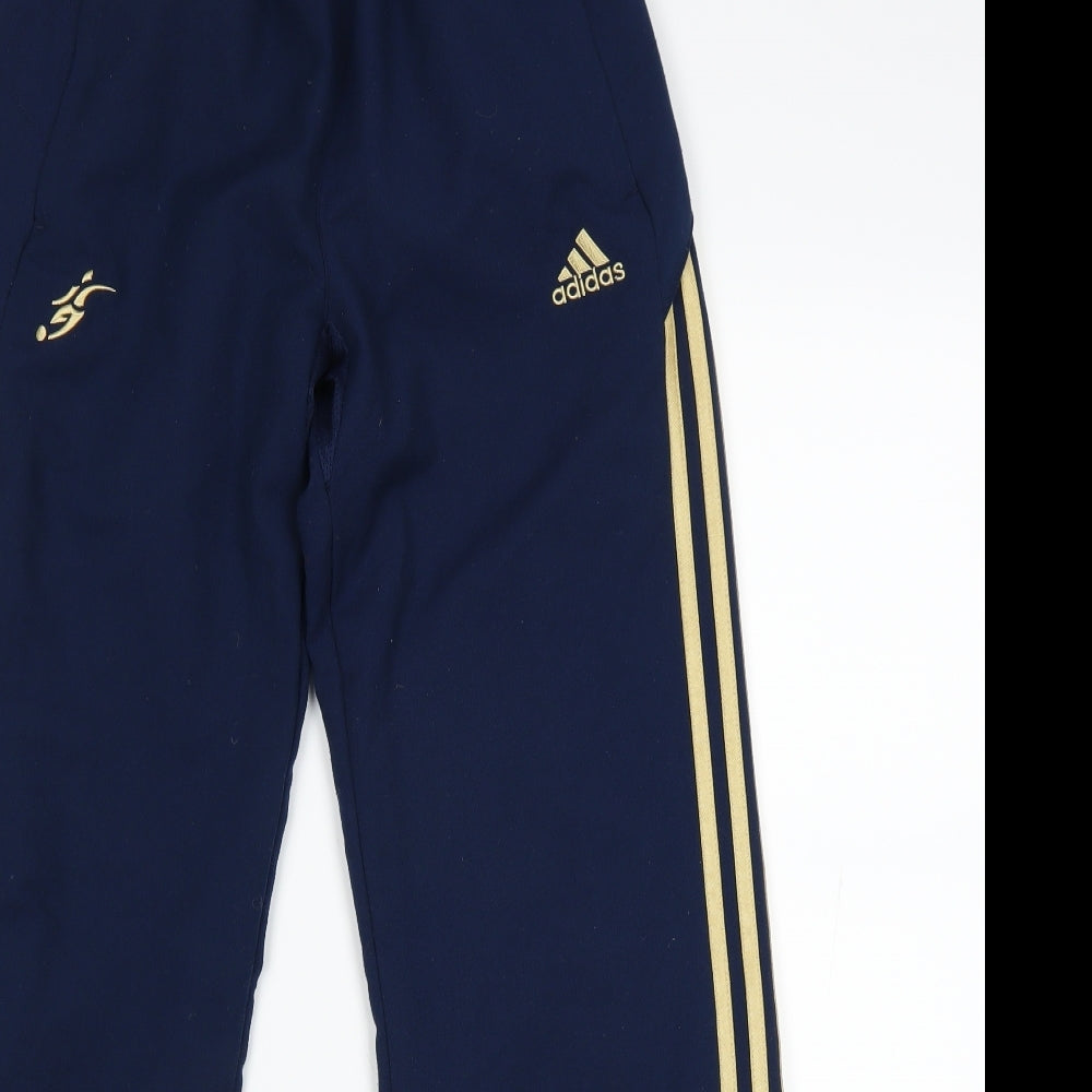 adidas Mens Blue   Rain Trousers Trousers Size 30 L23 in