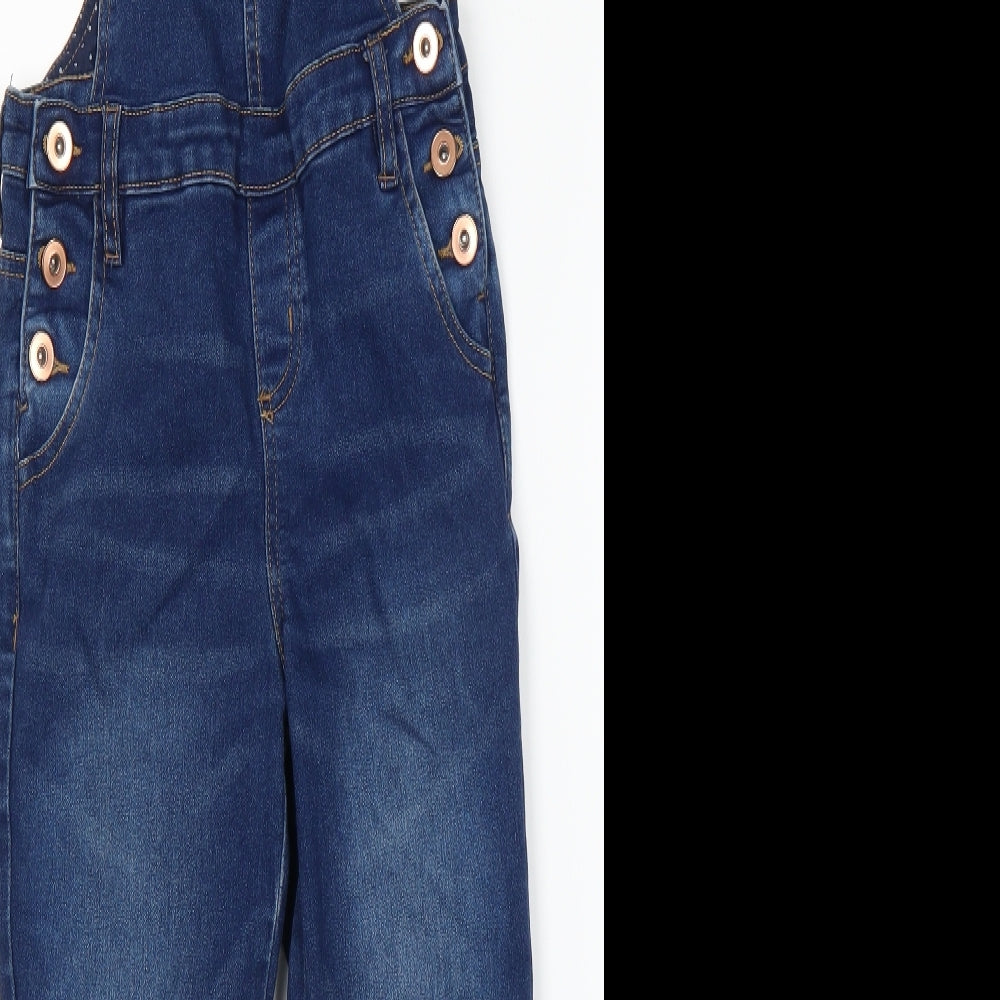 Miss e Vie Girls Blue   Dungaree One-Piece Size 8 Years