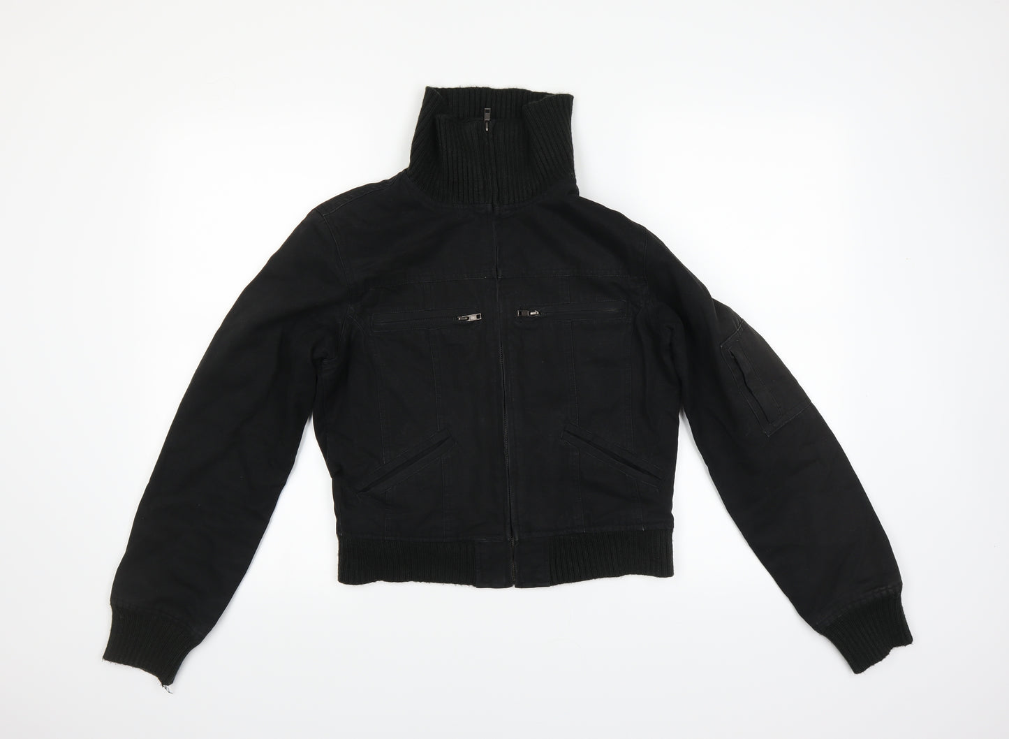 New Look Womens Black   Bomber Jacket Coat Size 10