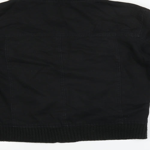 New Look Womens Black   Bomber Jacket Coat Size 10