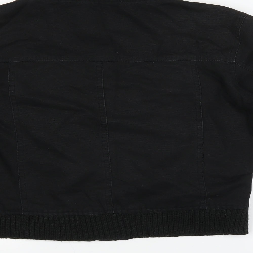 New Look Womens Black   Bomber Jacket Coat Size 10