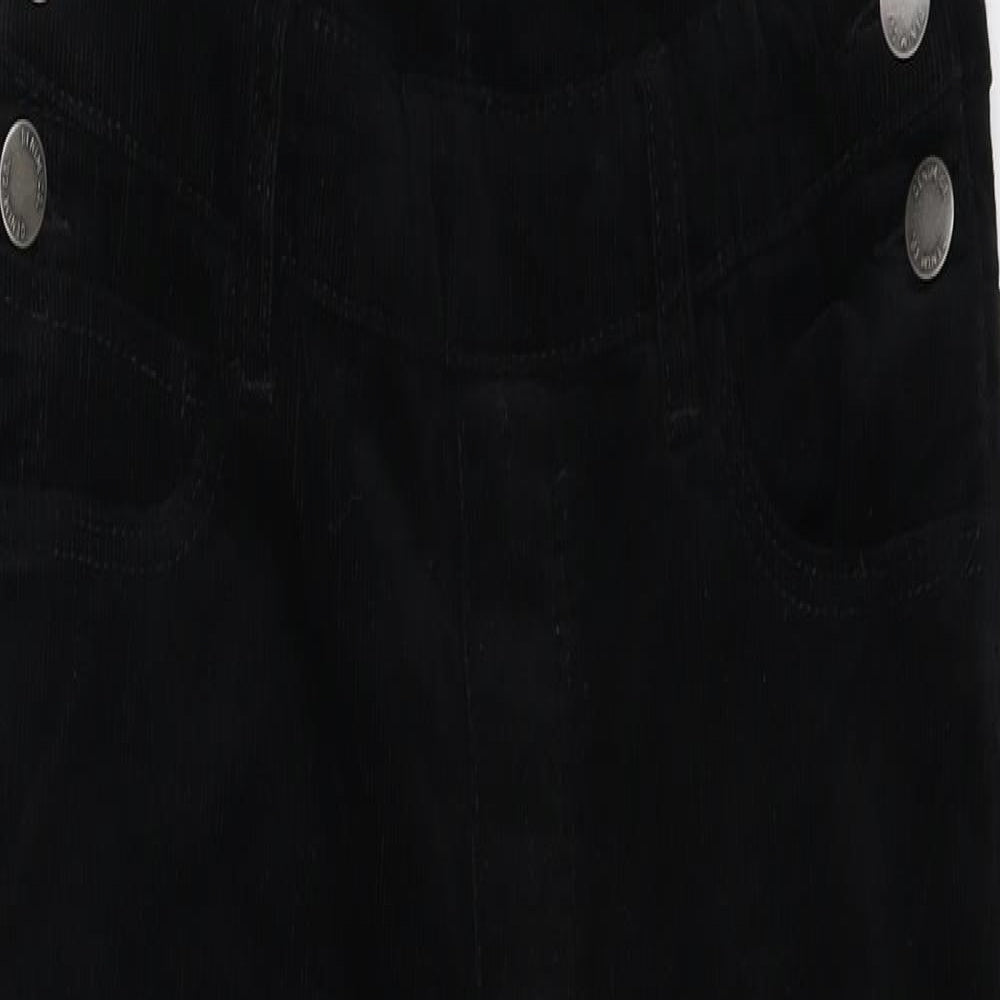 Demin Co Womens Black   Dungaree One-Piece Size 8 L23 in