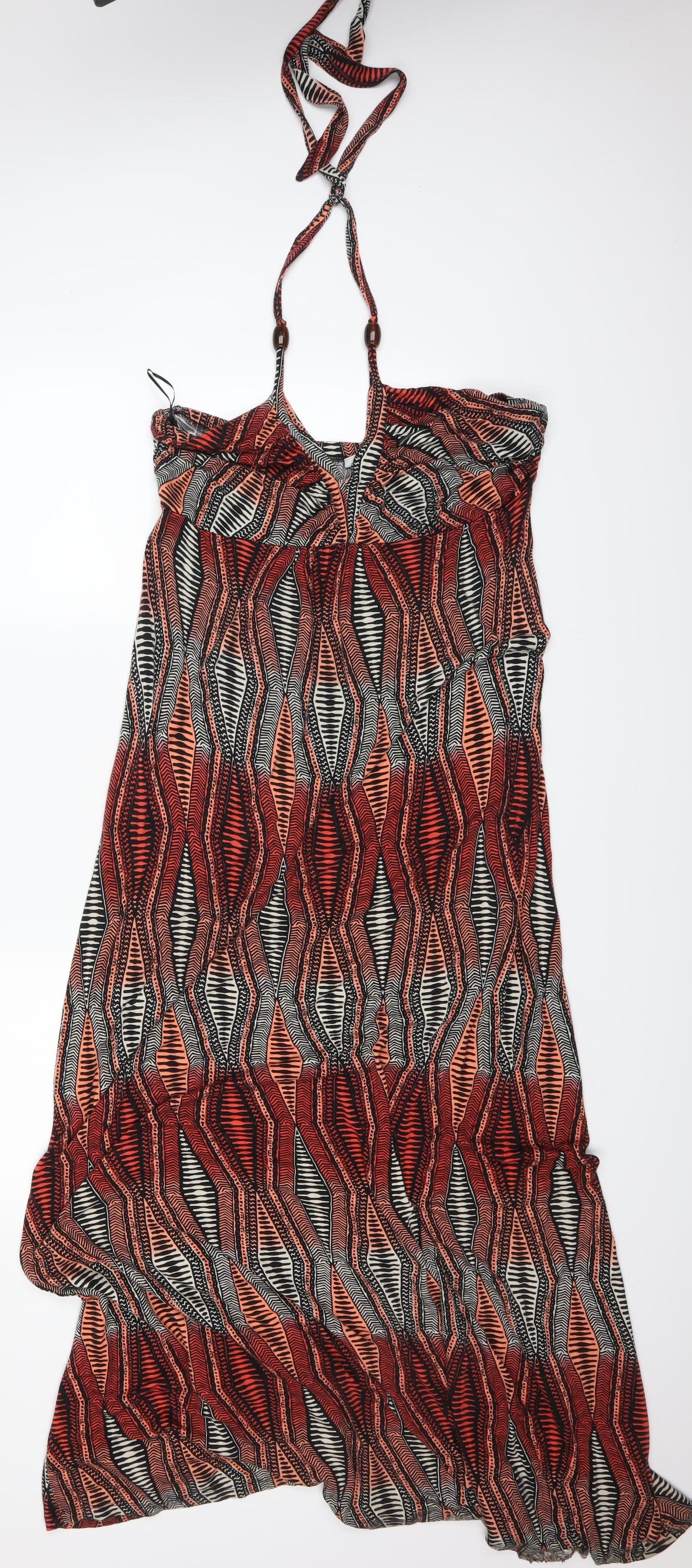 NEXT Womens Orange Chevron  Skater Dress  Size 16