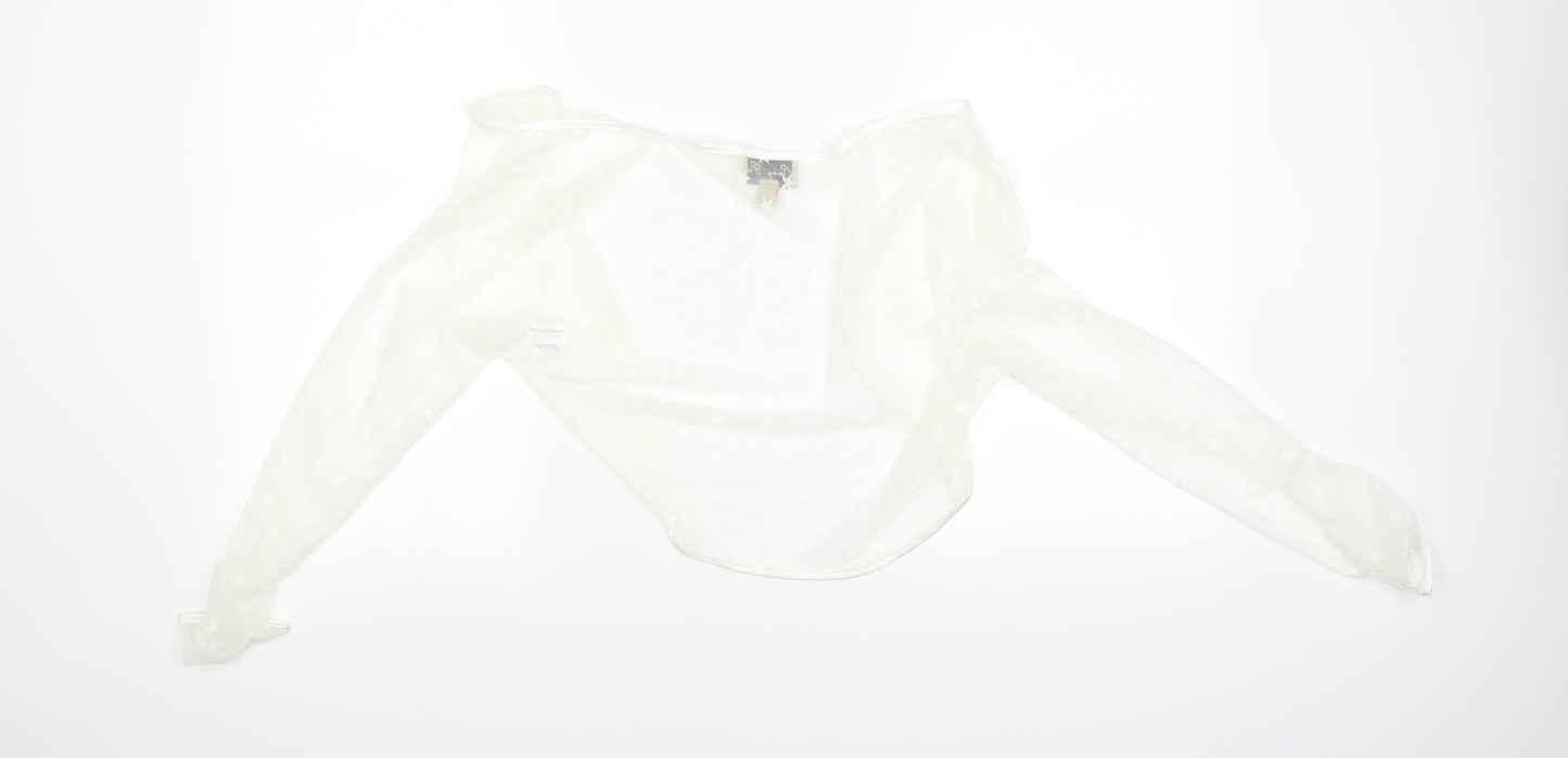 Lindy Bop Womens Beige   Cardigan Jumper Size 16  - stars
