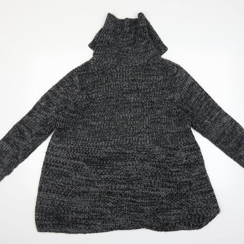 bin casual Womens Black   Quilted Coat Size XL